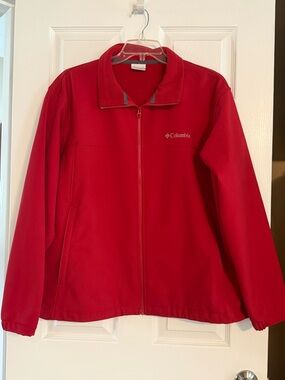 Columbia Red Zip-Up Fleece Jacket